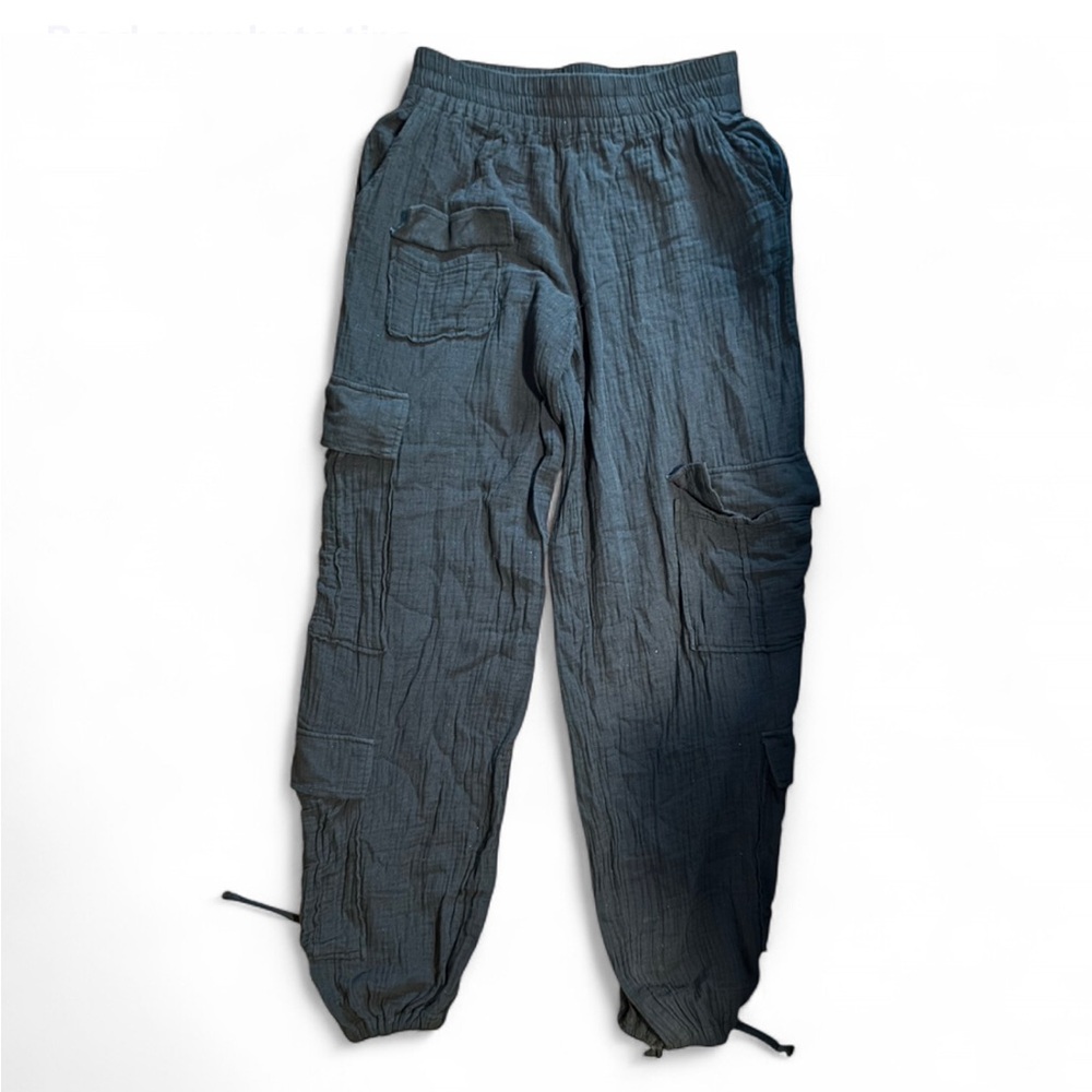 Black Cargo Jogger Sweatpants  Lightweight & Comfy